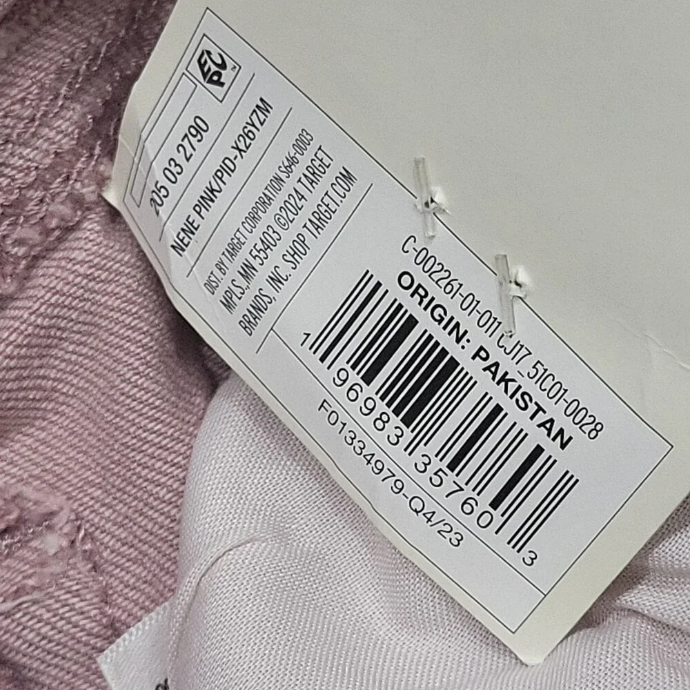 Girls Stretchy Button Fly Flare Jeans - Cat & Jack Pink Size 14